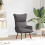 VidaXL vidaXL Sessel Grau 69 x 74 x 93 cm Kunstleder 1