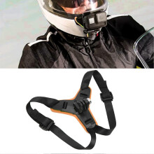Soporte ajustable para cámara de casco de motocicleta para GoPro 9 e Insta360 (soporte para la barbilla del casco).