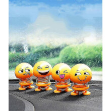 25-26 Paquete de emoticonos para coche Cara sonriente Muñeco tembloroso Adornos para coche Minions número 2 Xq-ca75