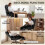 Homcom HOMCOM Home Office Chair Reclining Function High Back, Black 6