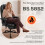 Homcom HOMCOM Home Office Chair Reclining Function High Back, Black 9