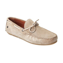 (5 UK, Sand) Base London Mens Brooks Driver Suede Boat Shoes
