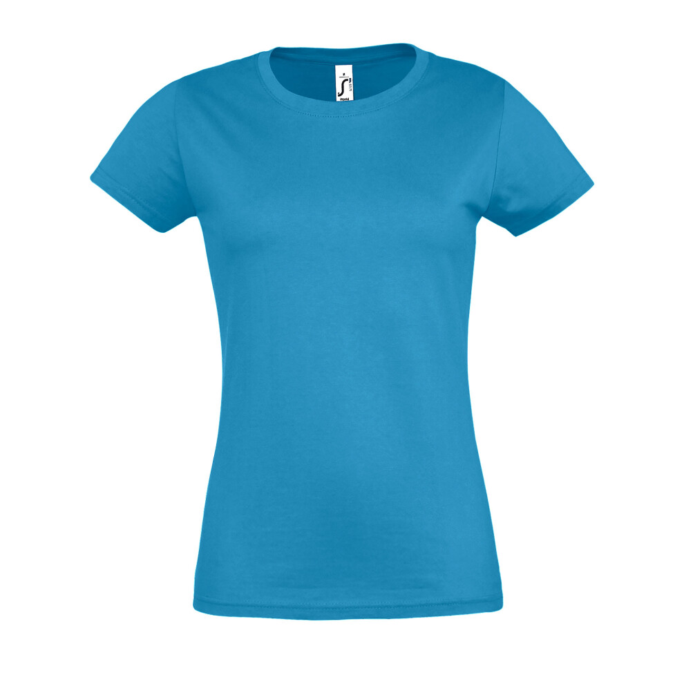 Sols (M, Aqua) Womens/Ladies Imperial Short-Sleeved T-Shirt