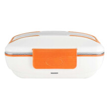 Fiambrera eléctrica de acero inoxidable de 12 V y 40 W, 25-26 pulgadas, para coche, color naranja (2 unidades).