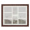 Dark Oak Photo Frame - 8 Aperture 1