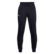 (9-10 Years, Black) Under Armour Boys Fleece Jogging Bottoms