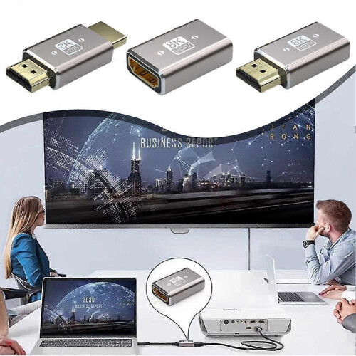 Adaptador de cable HDMI 2.1 8K, conector macho a hembra, extensor HDMI 4K 8K 2