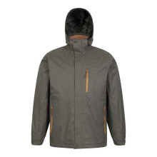 (XXS, Dark Green) Mountain Warehouse Mens Bracken Extreme 3 in 1 Waterproof Jacket