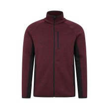 (M, Burgundy) Mountain Warehouse Mens Treston Full Zip Fleece Jacket