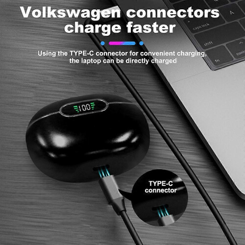 Ασύρματα ακουστικά, ακουστικά Bluetooth 5.3, ακουστικά Bluetooth με ενσωματω 2