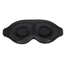Máscara de Dormir Preta Respirável e Antitranspiração para os Olhos, Bloqueio de Luz, Alívio da Fadiga Visual