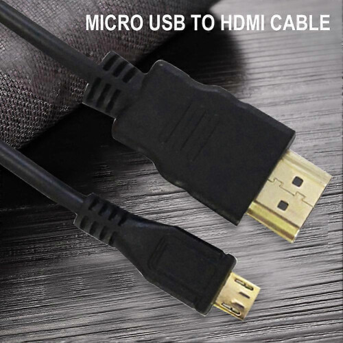 Micro USB to HDMI Cable Micro USB to HDMI Adapters Black 2