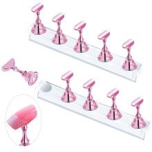 Suporte Expositor para Nail Art em Forma de Xadrez, Base em Acrílico Duradoura para Uso em Salão e em Casa, Seguro e Fác