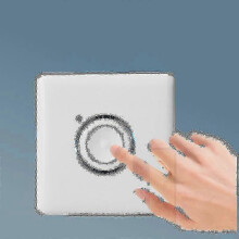 Temporizador de Parede 25-26 2024 Novo, Interruptor Tátil com Luz LED para Exterior, 16 Níveis de Atraso, AC 110-250 V