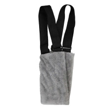 Arnês para cães com suporte dorsal, forro em coral fleece ajustável, pega de transporte portátil, ideal para cães idosos