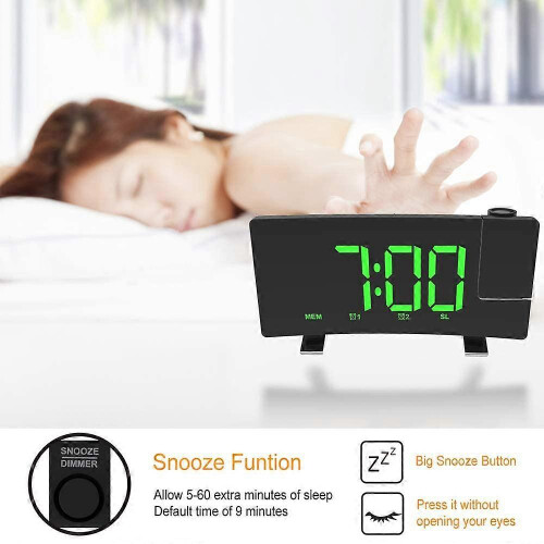 Réveil projecteur pour chambre : projection ultra-nette, volume réglable, un accessoire indispensable 1