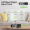 Rechargeable Digital Wall Clock, Stylish Decor with Voice Control and Memory Backup 2