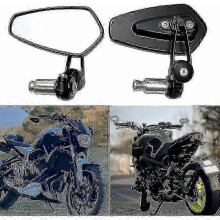 25-26 Oglinzi ghidon motocicletă Oglinzi motocicletă compatibile XJ6 MT01 MT03 MT07 MT09 (negru) f26