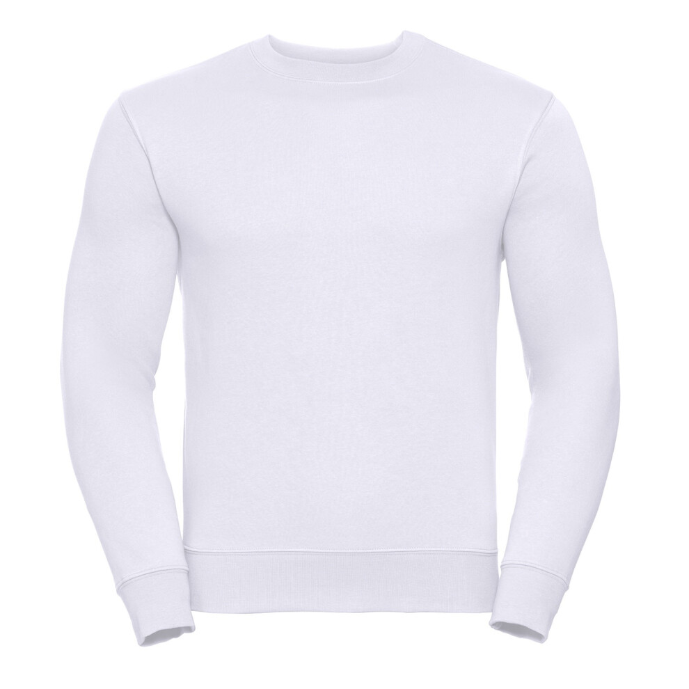 Russell (Xl, White) Mens Set-In Sweatshirt