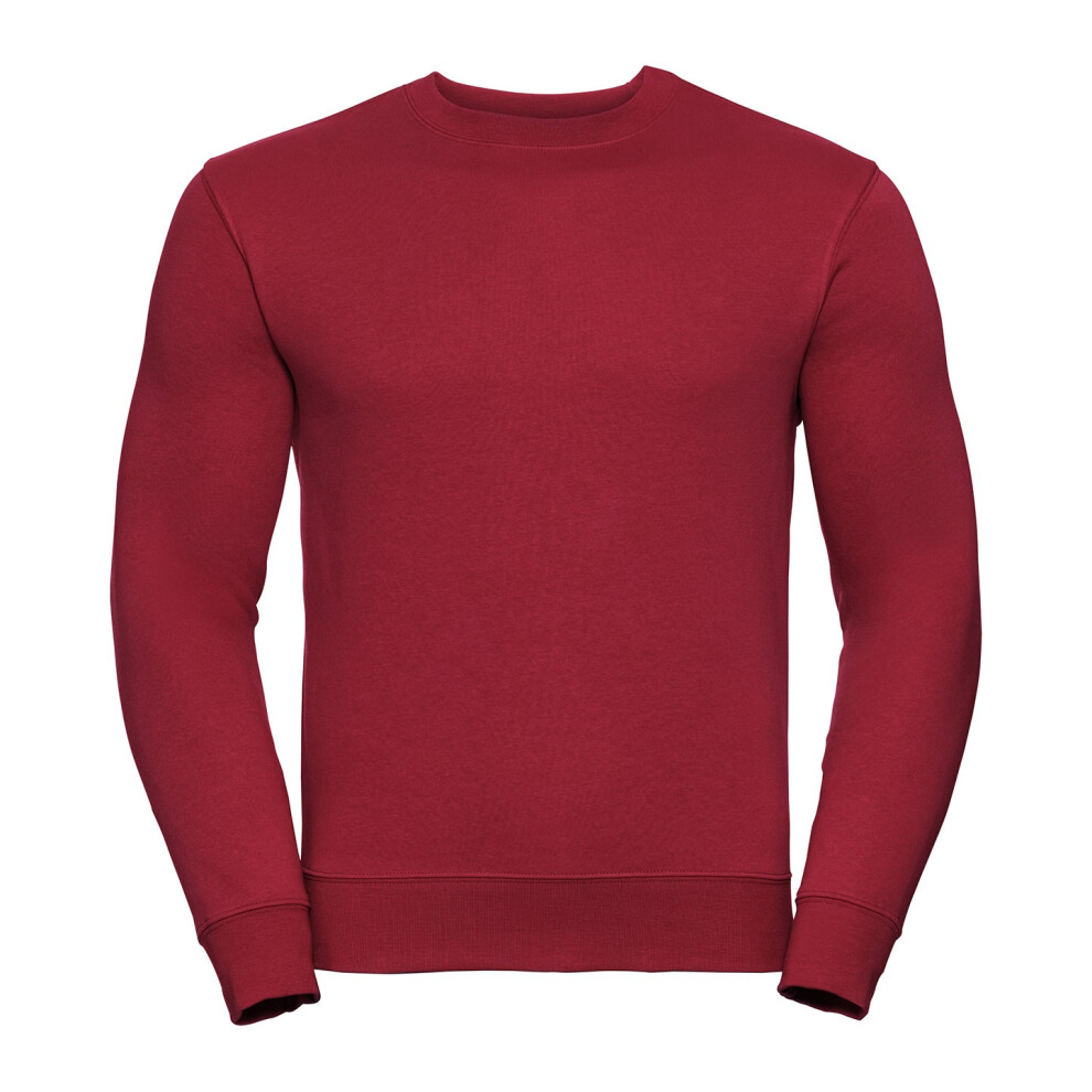 Russell (S, Classic Red) Mens Set-In Sweatshirt