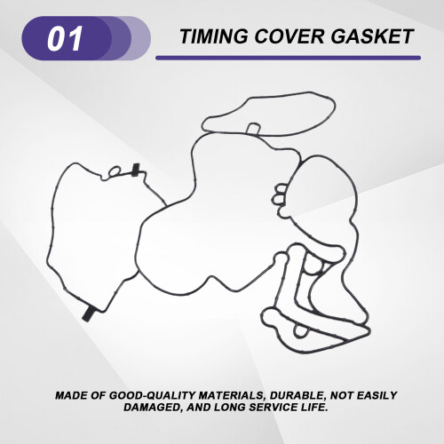 Timing Cover Gasket 059103161T 059103161AA for  Q3, Q5,  , and . 1