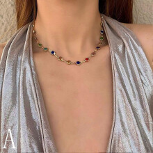 Temperament Halsband i Målat Glas - Modern Allround-Match