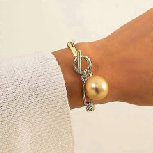 25-26 Ingemark Elegant Flerskiktad Barock Pärlkedja Armband För Kvinnor Bröllop Brud Kpop Charm Pärlarmband Par Handsmyc