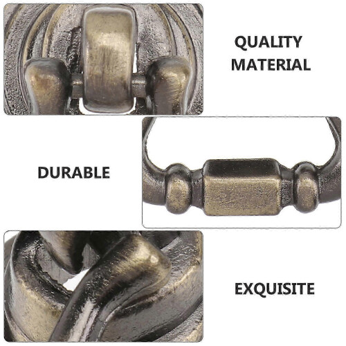 25-26 2pcs Cabinet Cupboard Wardrobe Drawer Knob Door Pull Handle (Bronze) 1