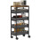5-Tier Storage Trolley on Wheels - Black 1