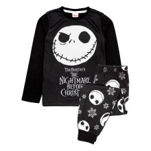 (13-14 Years, Black/White) Nightmare Before Christmas Boys Pyjama Set