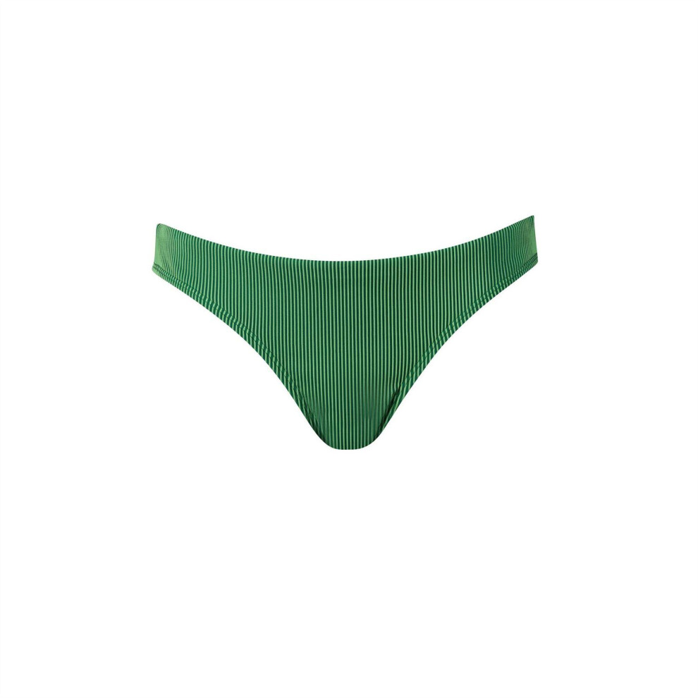 Puma (16 Uk, Green) Womens/Ladies Ribbed Bikini Bottoms
