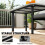 Outsunny Outsunny Outdoor Coffee Table, Garden Table with Slatted WPC Top, Grey 6