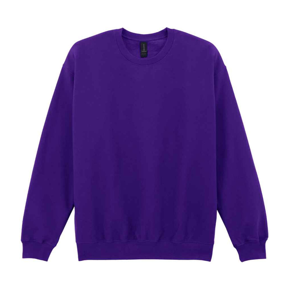 Gildan (3Xl, Purple) Mens Midweight Crew Neck Sweatshirt