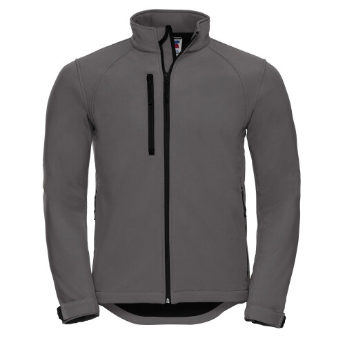 Russell (L, Titanium) Russell Mens Water Resistant & Windproof Softshell Jacket