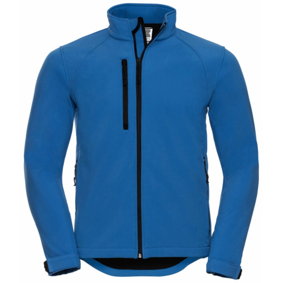 Russell (Xs, Azure Blue) Mens Water Resistant & Windproof Softshell Jacket