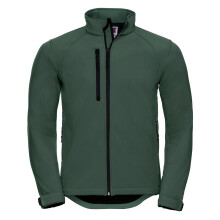(3XL, Bottle Green) Russell Mens Water Resistant & Windproof Softshell Jacket