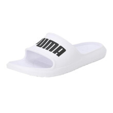 (6 UK, White/Black) Puma Mens Divecat Lite Sliders