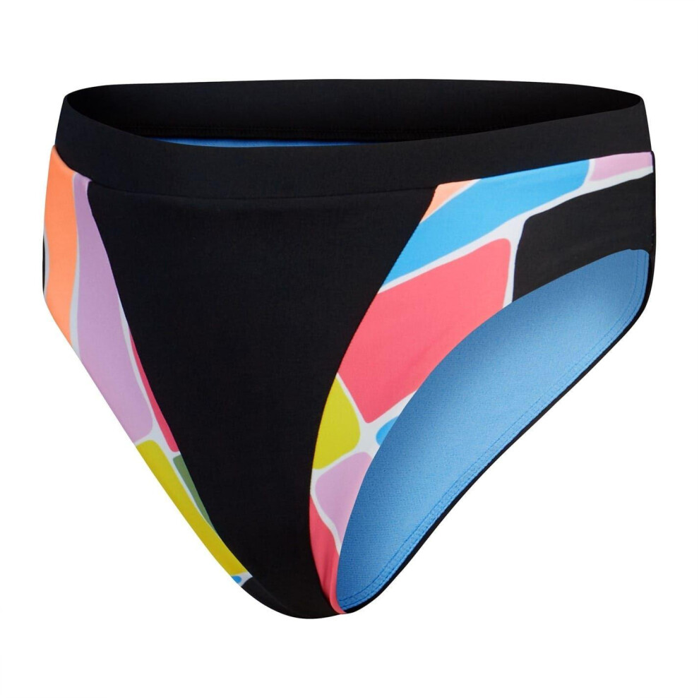 Speedo (14 Uk, Multicoloured) Womens/Ladies Colour Block Bikini Bottoms
