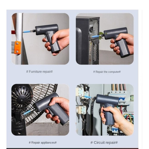 New Rechargeable Electric Screwdriver - High Torque  Cordless Adjustable Torque Home Handheld Tool