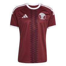 (S, Maroon/White) Adidas Mens 2026 Qatar FA Home Jersey