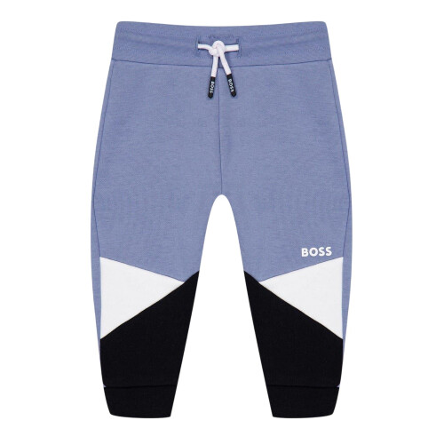 (9 months, Medium Grey) Boss Childrens/Kids Colour Block Regular Joggers