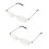 2X Unisex Flexible Rimless Reading Glasses Light Eyeglass 2.00 with Case 1