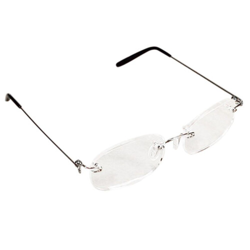 3X Unisex Flexible Rimless Reading Glasses Light Eyeglass 3.00 with Case 2