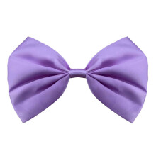 (Light Purple) Regulable Pet Collar with Large Silk Butterfly Bow Light Purple for Parties Photos