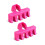 (Pink) 2 Pcs Plastic Badminton Racquet Stringing Machine Tool Load Spreader 1