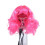(Rose Red) Small Dog Wig with Bangs Curls Pet Birthday Prop Adjustable Orange 1
