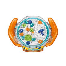 (Orange) Laberinto Rompecabezas Tablero de juego infantil antiestrés Juego de bolsillo Acertijo educativo Azul