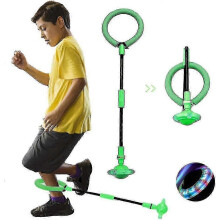 (Green) Pelota saltarina plegable de colores vibrantes, regalo para niños y niñas para mantener la actividad física.