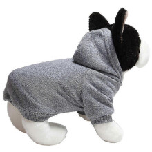 (2XL, Grey) Warmer Kapuzenpullover für Hunde und Katzen, Welpenkleidung