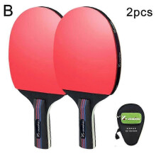 (2pcs) Professional High Elastic Table Tennis Racket for Beginners